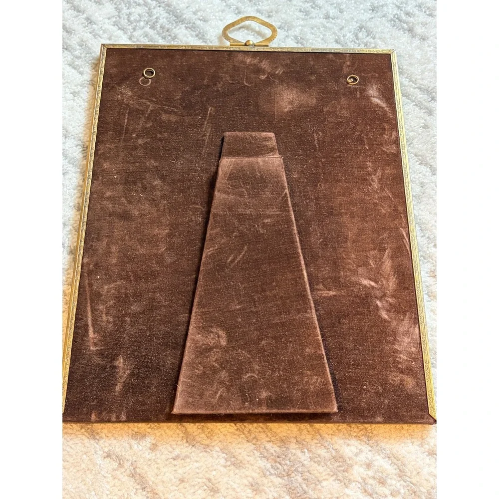 Vintage Ornate Brass Picture Frame Gold Filigree 10x13 Tabletop* Wall Mount